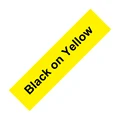 Black on Yellow