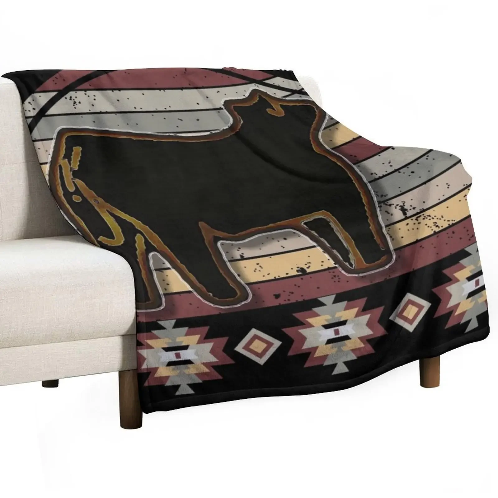

Livestock Show Steers - Market Steer Throw Blanket Summer Plaid Decoratives Designers Blankets