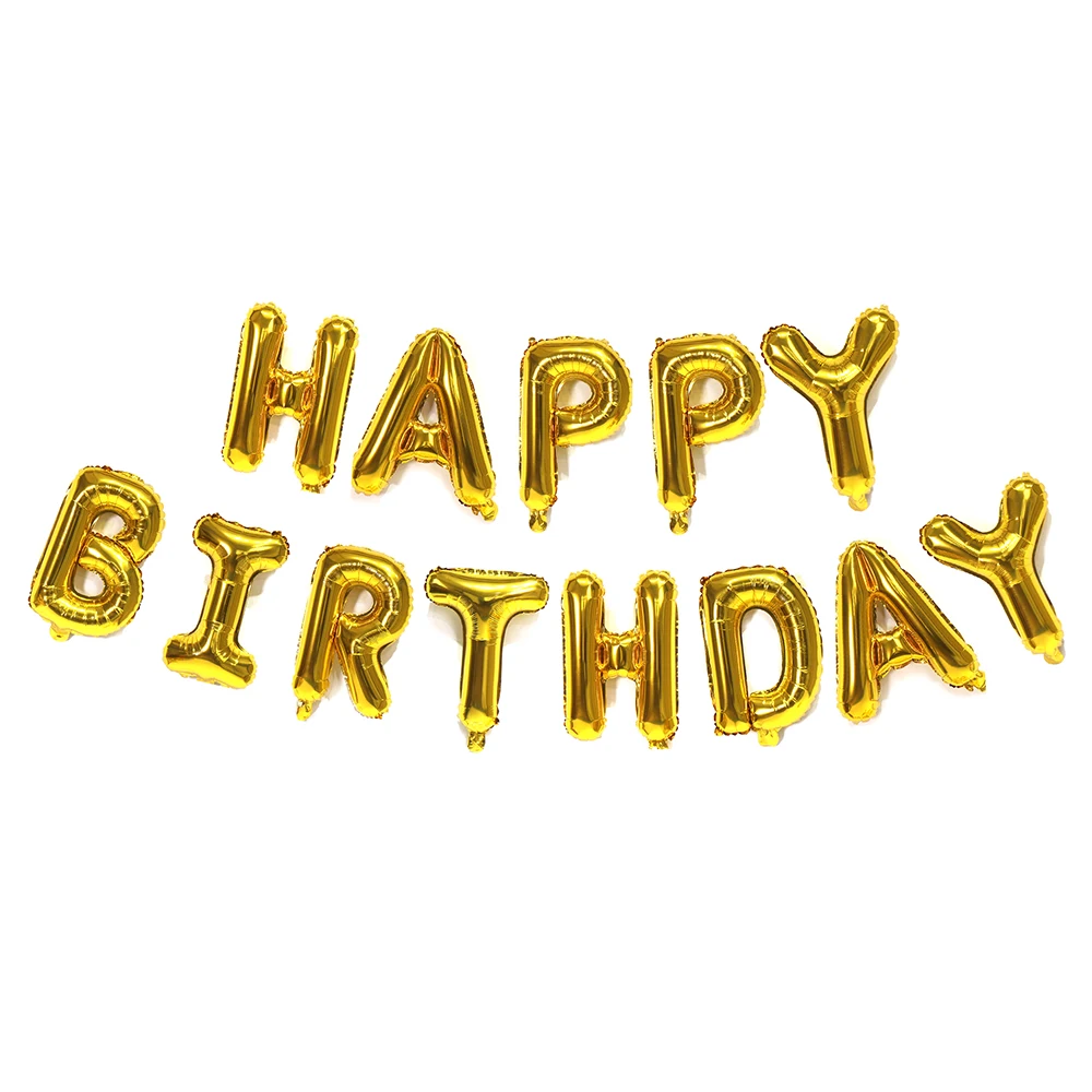 Alles Gute zum Geburtstag Banner Gold Silber Geburtstag Hängende Flaggen Wimpel Banner Geburtstag Party Dekoration Zubehör 1. Geburtstag Junge Mädchen – Detail 8