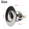 Drain Stopper Pop-Up Bounce Core Basin Drain Filter Hair Catcher Shower Sink Strainer Bath Stopper Bathroom Home Improvement 5