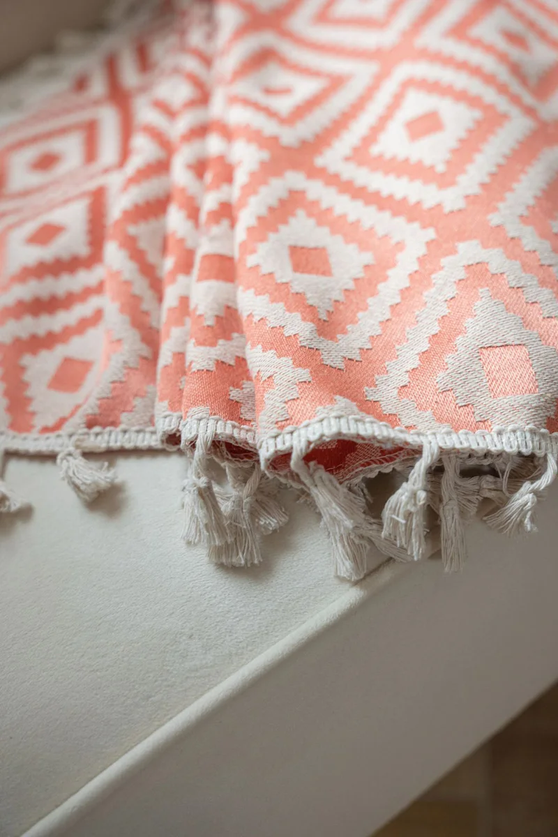 Description Picture 6 of itemBoho Curtains for Bedroom 1 Panel Room Darkening Curtain Geometric Patterned Tassels Window Treatment for Sliding Door & Closet