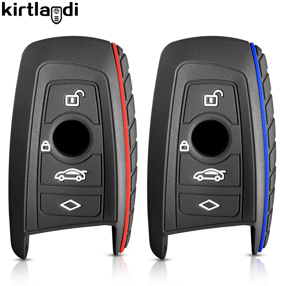 Silicone Key Case Cover Holder For F30 serie 1 F20 F10 F80 X3 F25 F26 X4 M Key Case For Bmw Serie 1 5 3 F20 Accessories Car Fob key case key case cover car key shell
