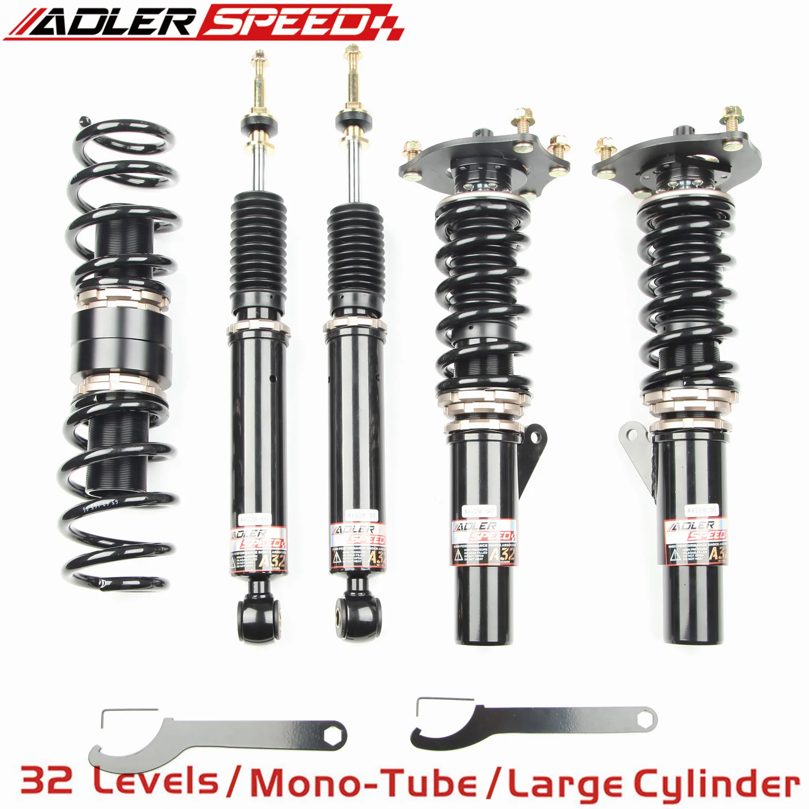 

ADLERSPEED 32 Way Mono Tube Coilovers Suspension Kit for *Non Si* Civic 16-21 Coupe/Sedan