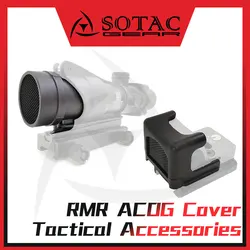 SOTAC Tactical ACOG RMR Scope Kill-flash Cover Cap Scope Lens Honeycomb Protector Kill Flash Anti-reflection Device