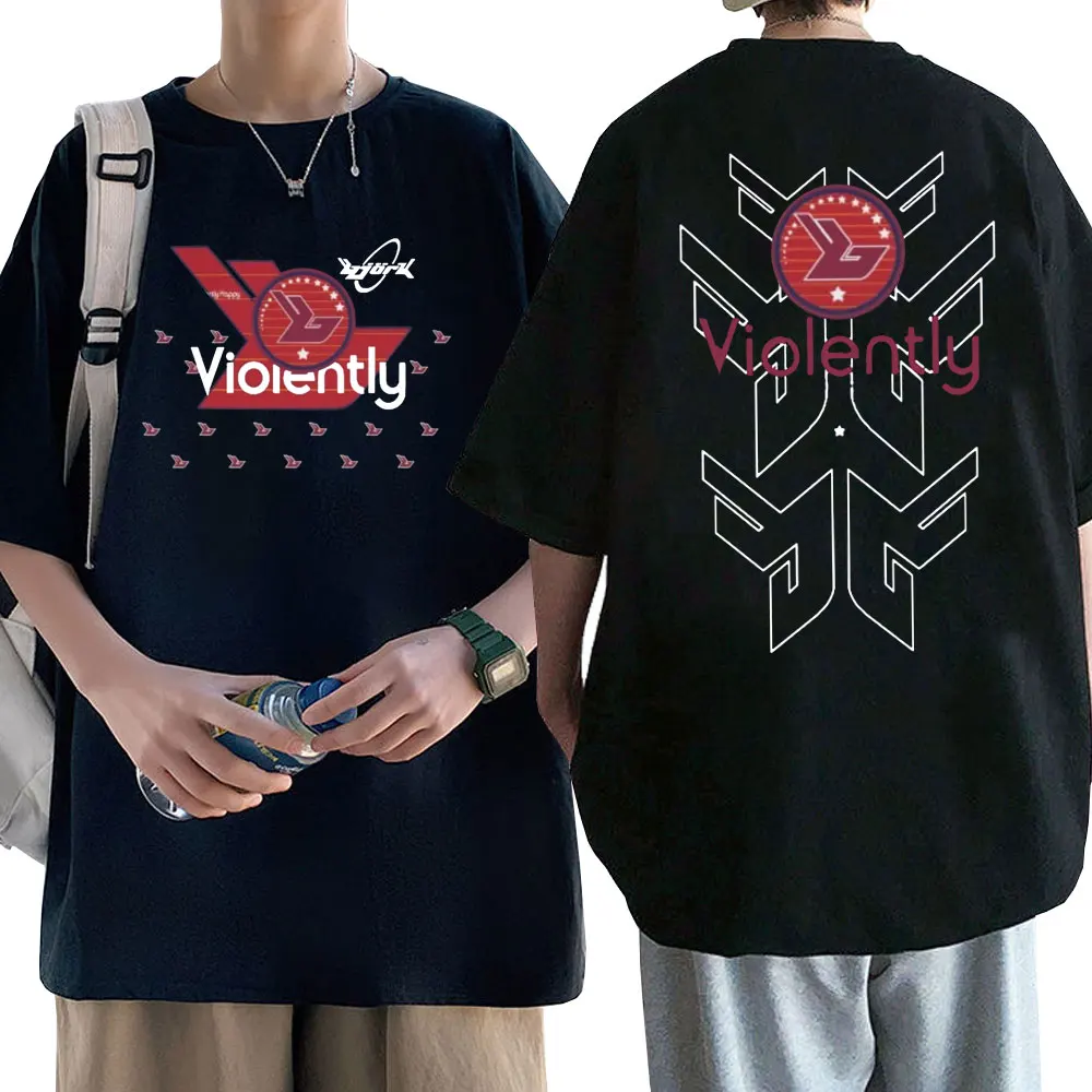

Singer Bjork Violently Happy Debut Graphic T Shirt Male Vintage Oversized T-Shirts Men Women Fashion Hip Hop Pure Cotton Tshirt