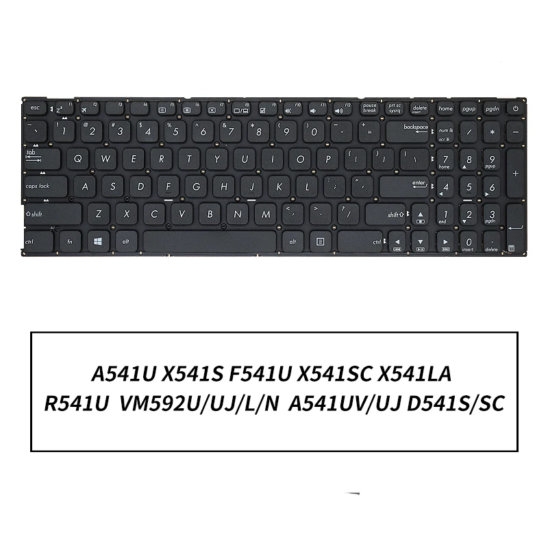 New Original Laptop Keyboard For ASUS A541U X541S X541SA X541SC K541U K541UA F541U VM592U X541LA R541U D541S X541N X541NC X541NA