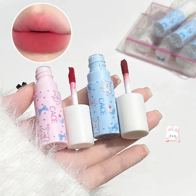Lip Glaze lip gloss lip makeup lip glaze lip tint makeup cheek blusher Matte Peachy-pink Liquid Lipstick Waterproof Long Lasting Velvet Nude Red Lip Mud Smooth Cheek Rouge Tint Cosmetics