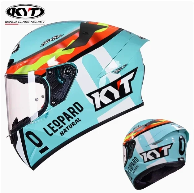 thumbnail image 1 of KYT para motocicletas Harley BMW, casco protector clásico de fibra de carbono, casco de fibra de vidrio de alta resistencia, casco ligero para pista, 1 of 5