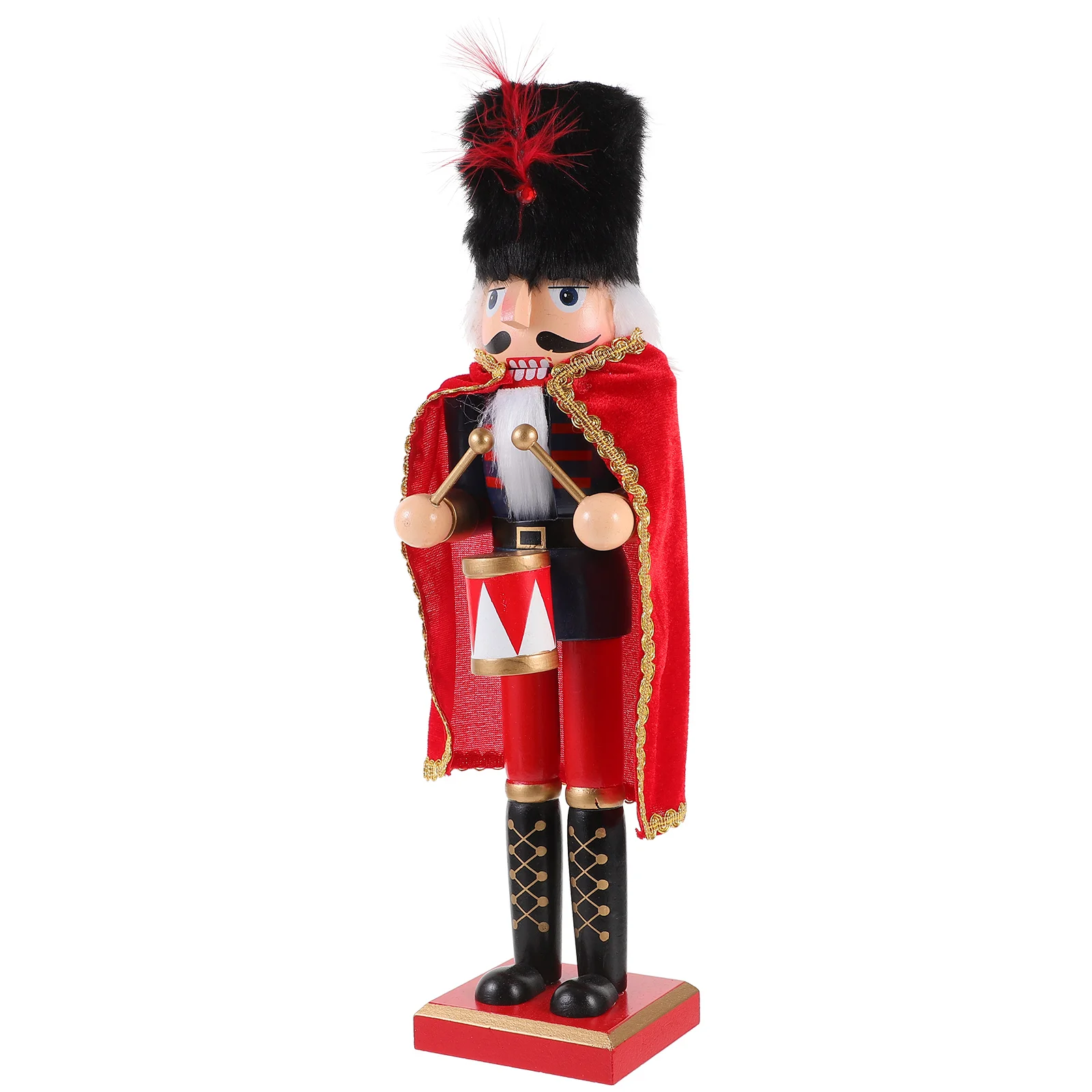 

Nutcracker Soldier Party Desktop Dining Table Decor Outdoor Festival Ornament Wooden Child