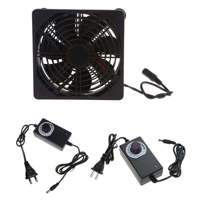 PC 쿨러 냉각 팬 110V 220V 가변 속도 컨트롤러 Biltong Box 온실 수신기 증폭기 용 3V  12V