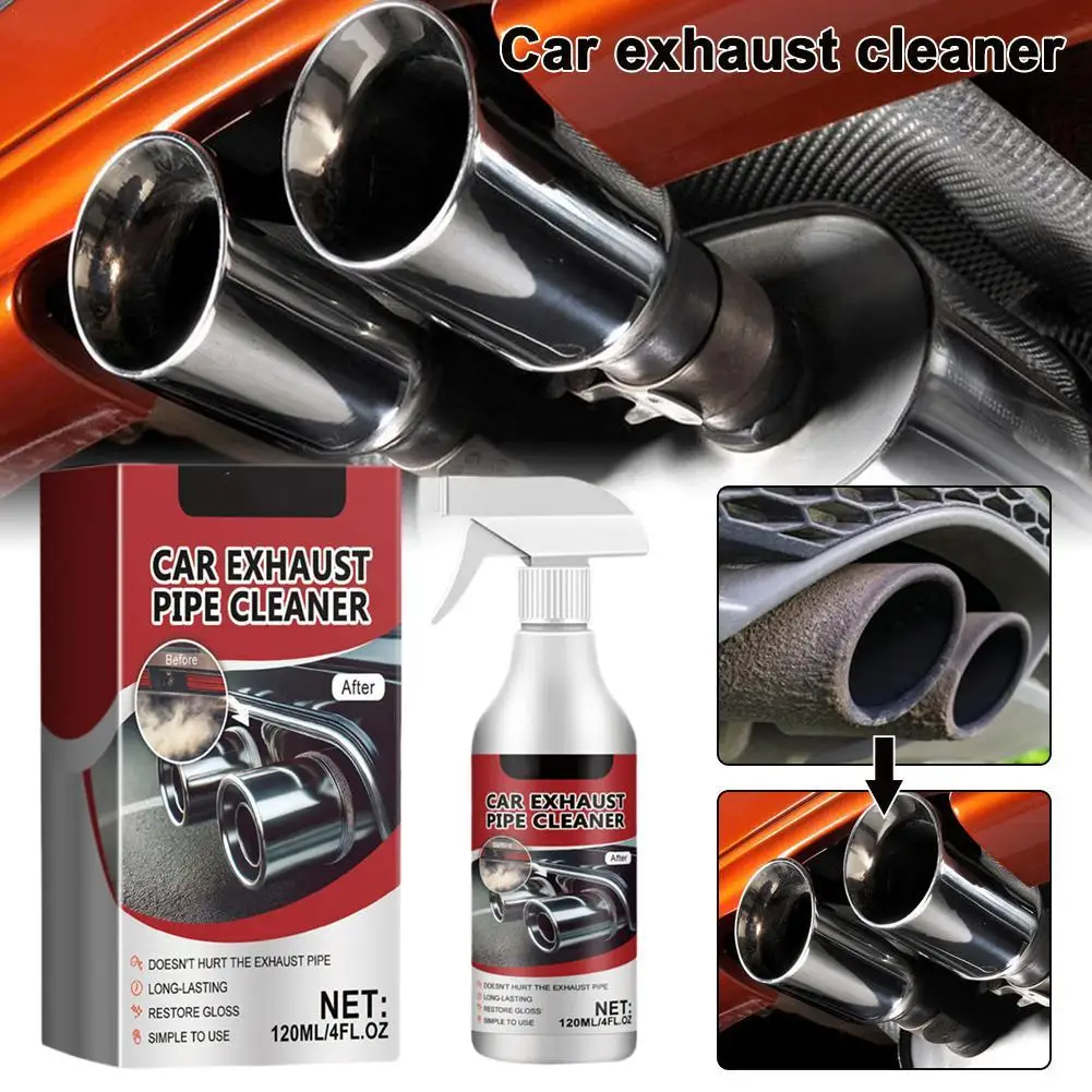 Car Motorcycle Exhaust Pipe Cleaner Car Rust Remover With Gloves And Brush Repair Maintenance Tool Set Clean Tools