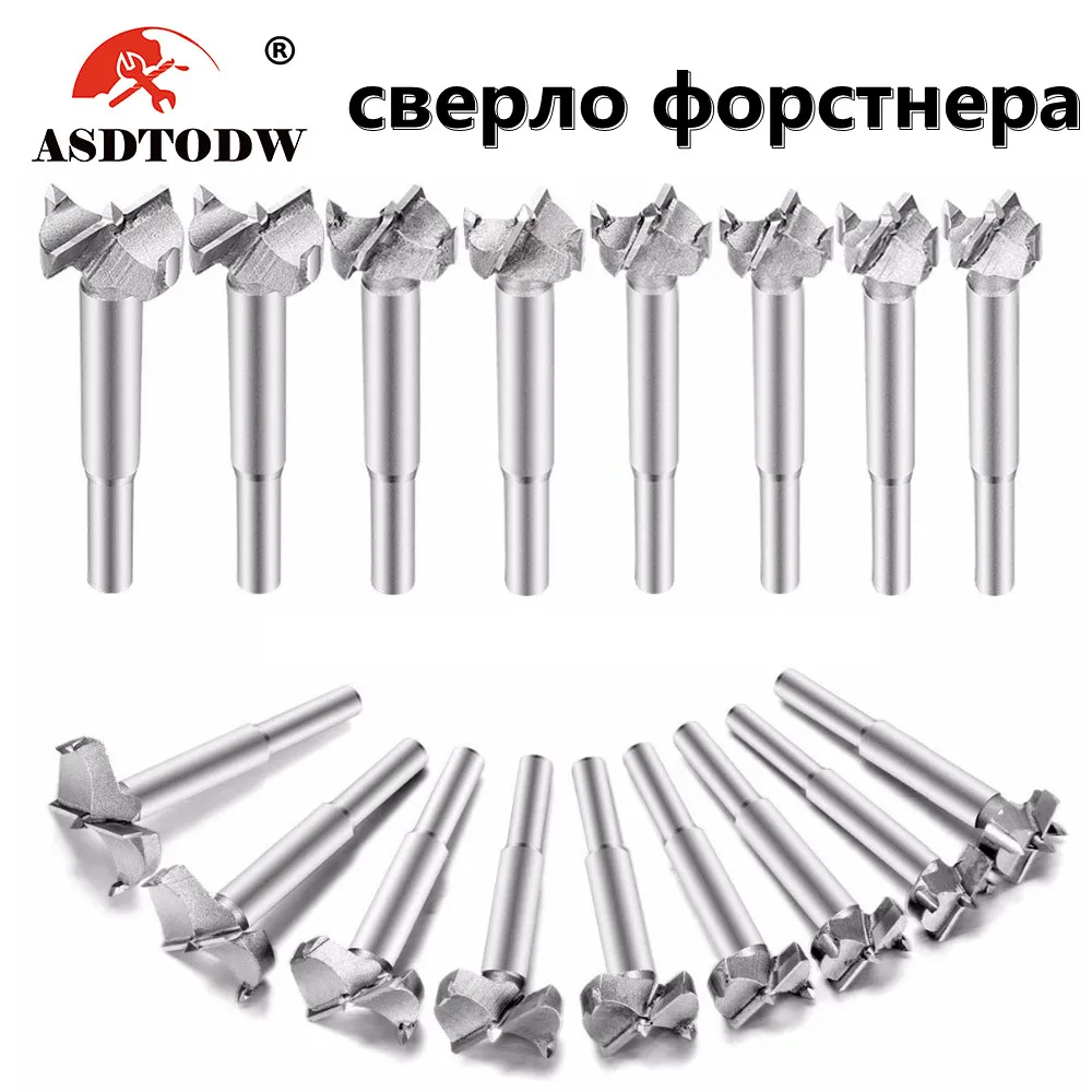 15mm100mm Forstner Carbon Steel Boring Drill Bits Woodworking Self