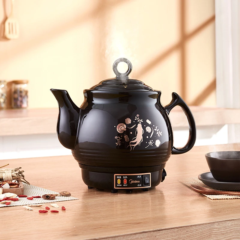 Clay pot for traditional Chinese medicine decoction fully automatic household plug-in multifunctional 3-L ceramic decoction pot 3