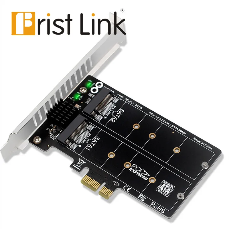

M.2 SATA to PCIE adapter card dual-disk array card RAID expansion card
