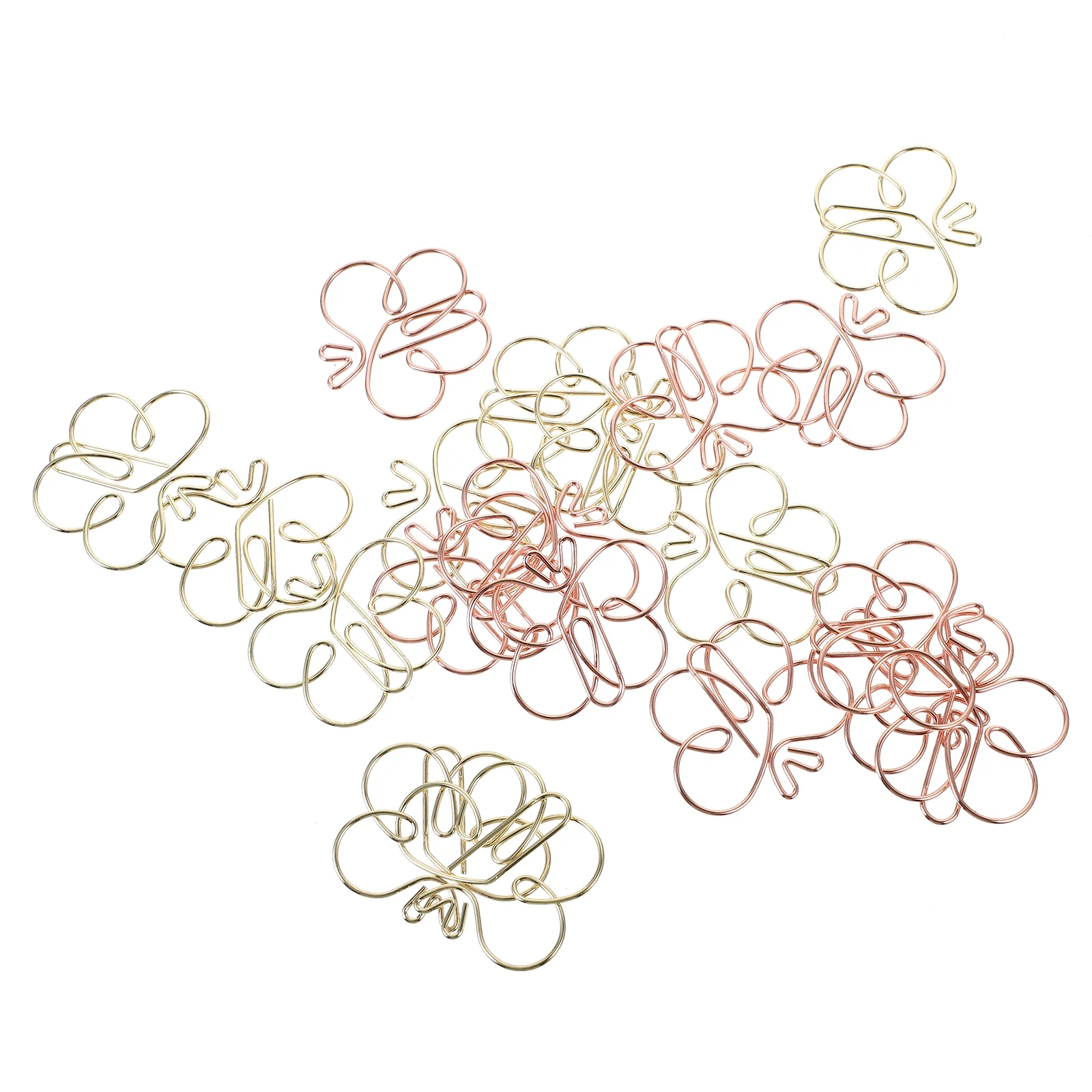 

20 Pcs Delicate Office Colored File Folders Bookmark Clips Zinc Alloy Tiny Paper