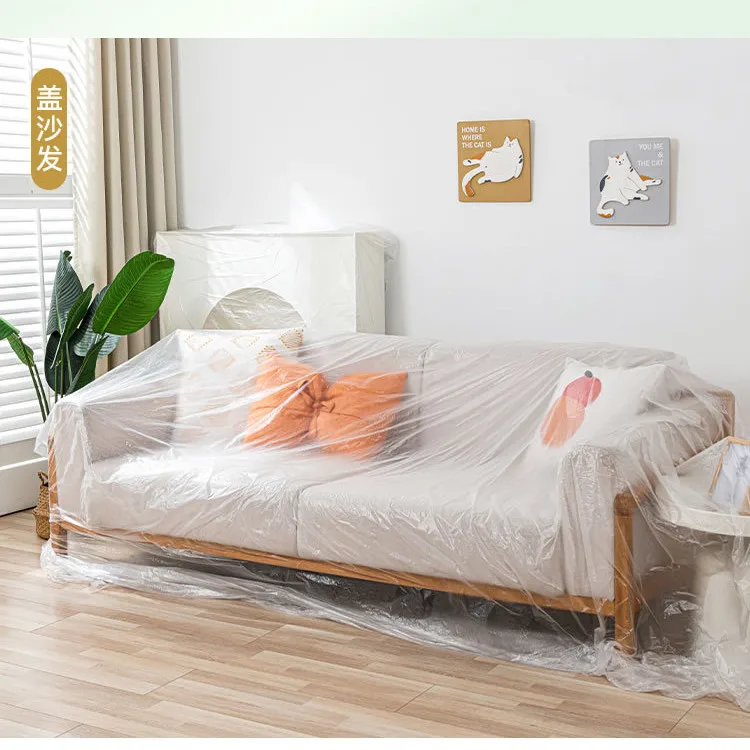 Cubierta antipolvo desechable para muebles, Protector de tela antipolvo con  cinta de plástico, para el hogar, cama, sofá, armario - AliExpress