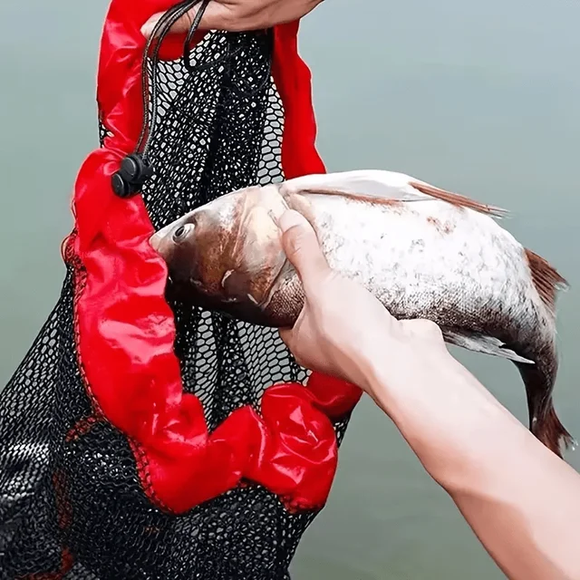 Nylon fishing net bag - Portable fish collection and snorkeling equipment, lightweight mesh fish collection cage 5