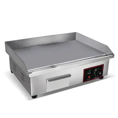 Commercial Restaurant 5.6kw Smokeless Oven Barbecue Grill Griddle Stainless Steel Electric Griddle 5