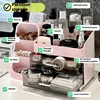 Desktop cosmetics storage box, compartmentalized drawers, high-end makeup brush bucket, dressing t 3