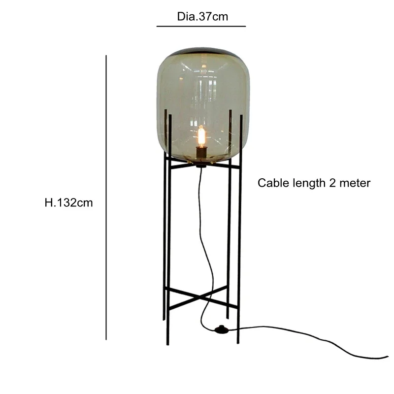 Creative floor lamp bedroom