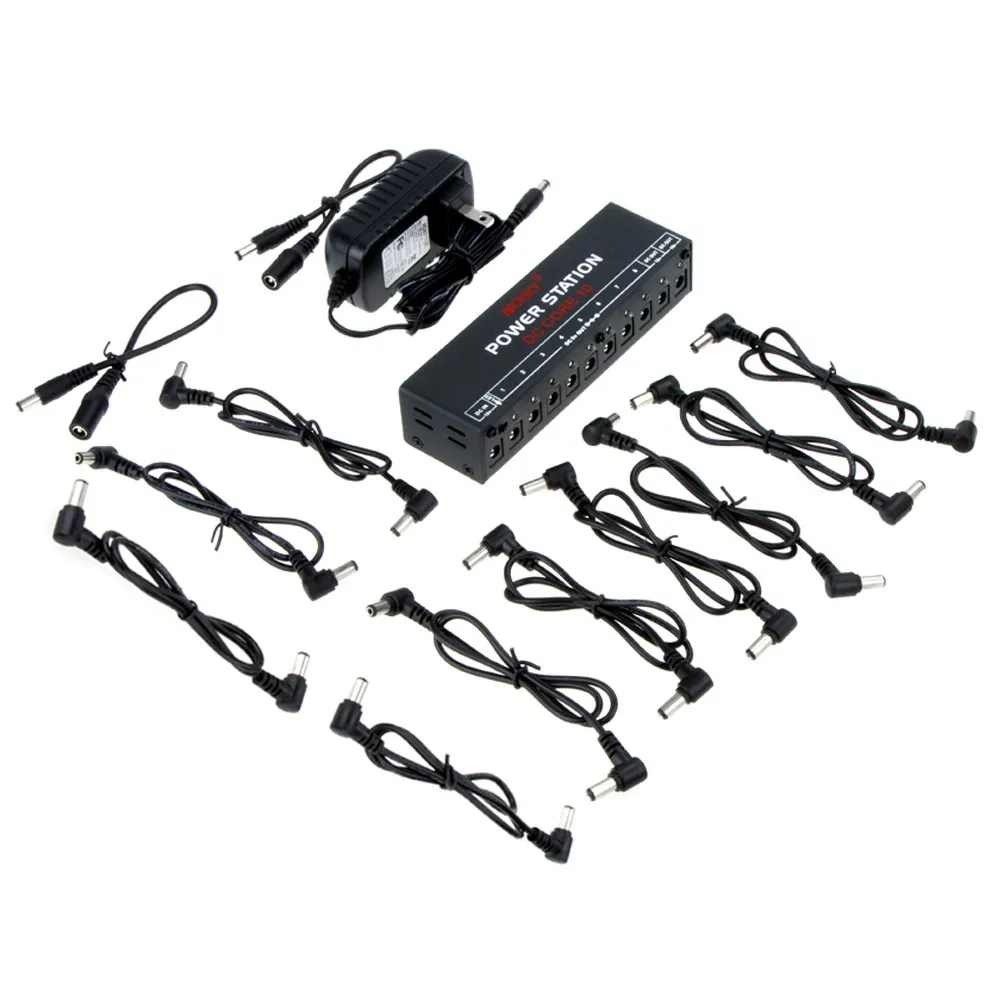 MOSKYAUDIO DC CORE 10 Guitar Effects Pedals Power Supply Powers For 9V, 12V or 18V PEDAL for Electric Guitar Pedal Tuning