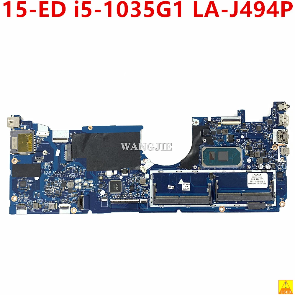 

For HP Envy X360 15M-ED 15T-ED 15-ED Used Laptop Motherboard With i5-1035G1 CPU LA-J494P L93868-601 L93868-001 L93870-601