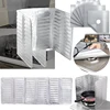 Foldable Aluminum Gas Stove Baffle Plate Frying Pan Oil Splash Protection Screen Stove Burner Covers-Gas Stove Protectors
