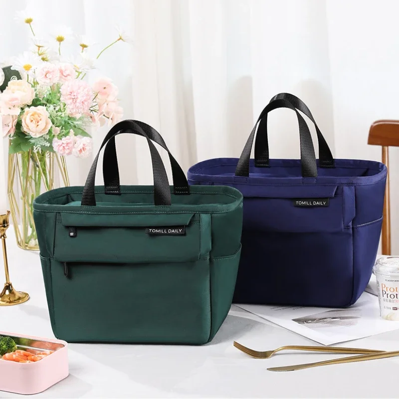 

Insulated Bento Lunch Box Thermal Bag Large Capacity Food Zipper Storage Bags Container for Women Cooler Travel Picnic Handbags