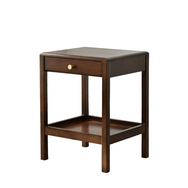 

Кофейный столик из массива дерева, роскошный угловой столик в скандинавском стиле, прикроватный столик, минималистичный маленький столик, креативный боковой столик