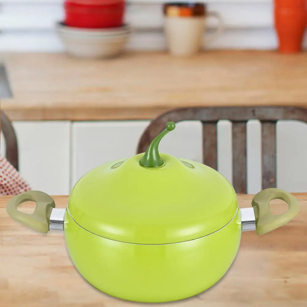 Description Picture 4 of item1pcs Non-stick Soup Pot Aluminum Eggplant Tomato Apples Pear Avocado Dessert Saucepan Frying Pan Multi-Use Kitchen Supplies