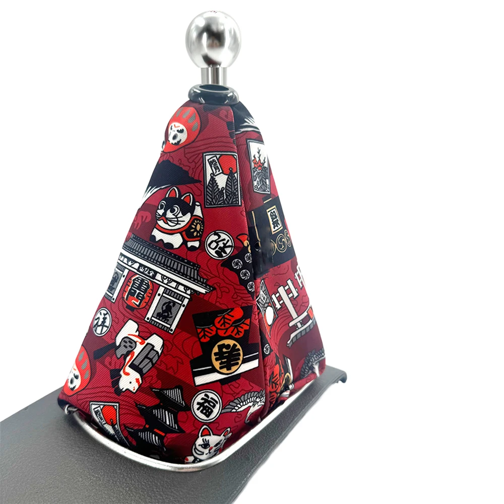 Universal Auto Schalthebel Abdeckung Japanischen Kimono Stil Getriebe Shift Boot Liner JDM Styling Tuning Zubehör für Manuelle Automatische – Detail 16