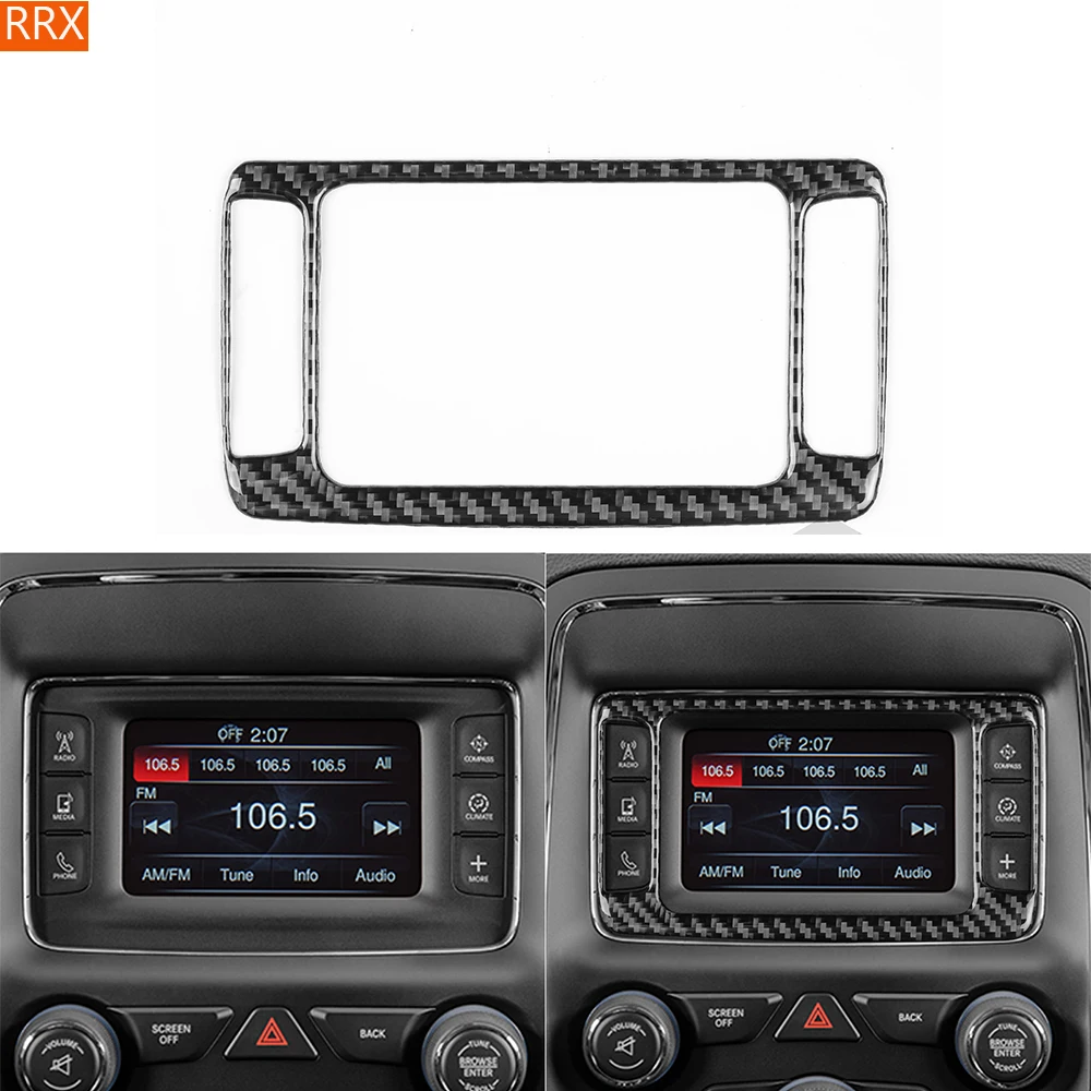 

Center Console Radio Panel For Dodge Durango 2014-2020 Real Carbon Fiber Left Hand Drive Car Interior Accessories