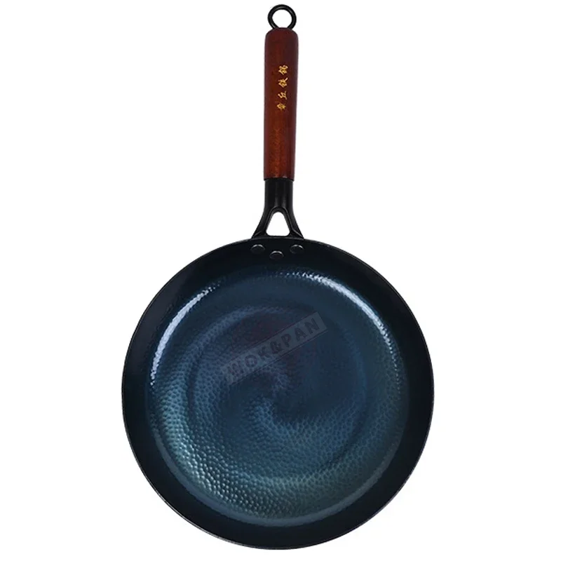 Cast Iron Frying Pan Hand hammering Uncoated Skillet Fried Egg Steak Kitchen Pan for Gas Stove Induction Cooker 30cm 6
