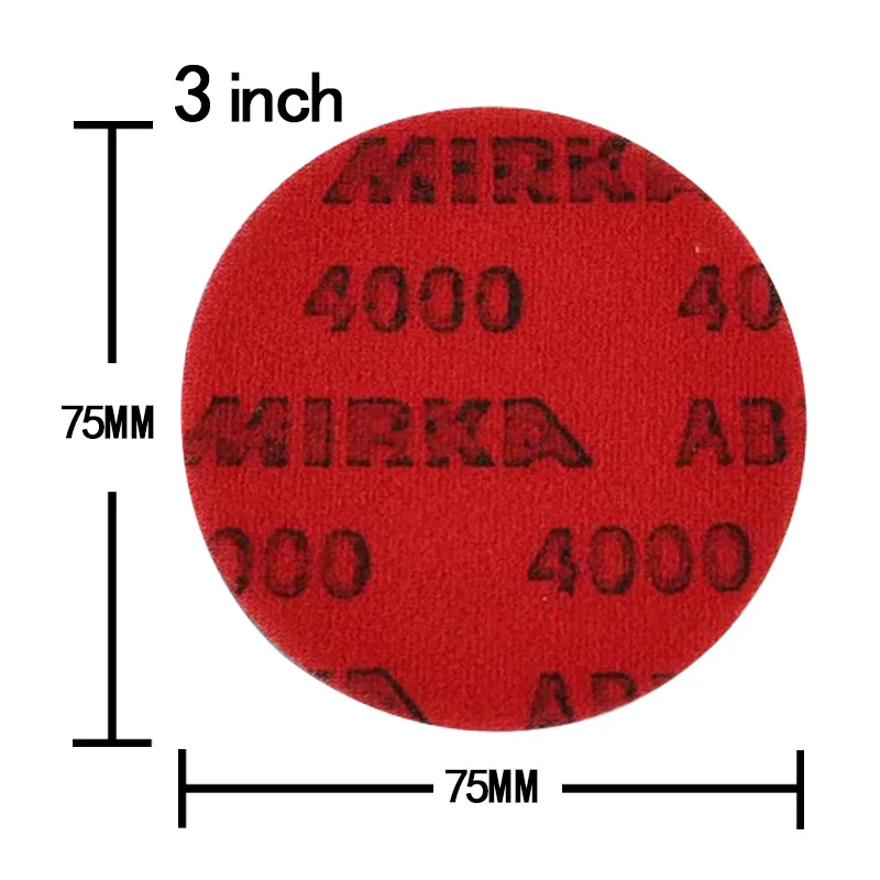 Mirka Abralon 3Inch Sponge Sandpaper Foam Backed Hook Loop Polishing Disc 75mm Grip Disc Flocking Sheets For Car sanding discs sandpaper set polish sand paper sandpaper tools mini sandpaper kit sander pads