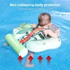 Mambobaby Baby Swim Float Non-inflatable Baby Swimming Float Ring Waterproof Swim Trainer Pool Float with Sun Canopy for 3-24 4