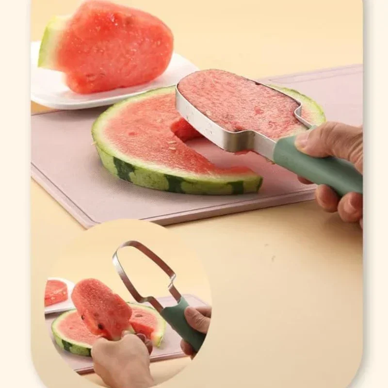 Watermelon Cutter Fruit Carving Knife Multi-functional Melon Fork Slicer Tool For Camping Kitchen Gadgets For Summer