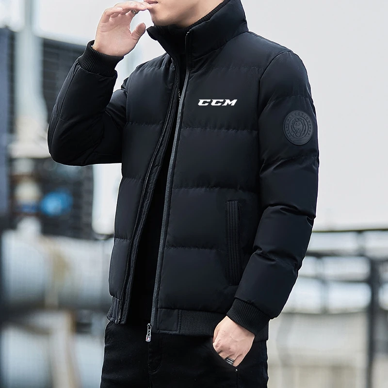 Winter Casual Fashion Warm Fit Men's Down Thickened CCM Men Winter Warm Slim Fit Thick Bubble Coat Casual Jacket Outerwear