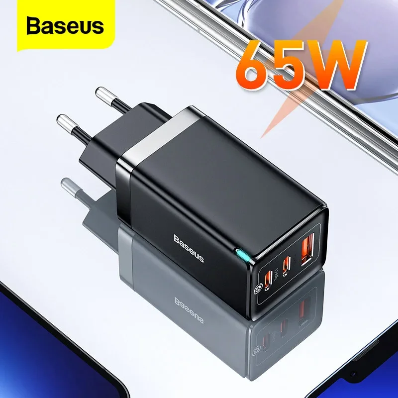 Baseus 65W Gan 5 Pro Usb C Caricabatterie Quick Charge 4.0 3.0 Qc4.0 Qc Pd Usb Tipo C Caricabatterie A Ricarica Rapida Per Iphone 14 Pro Macbook