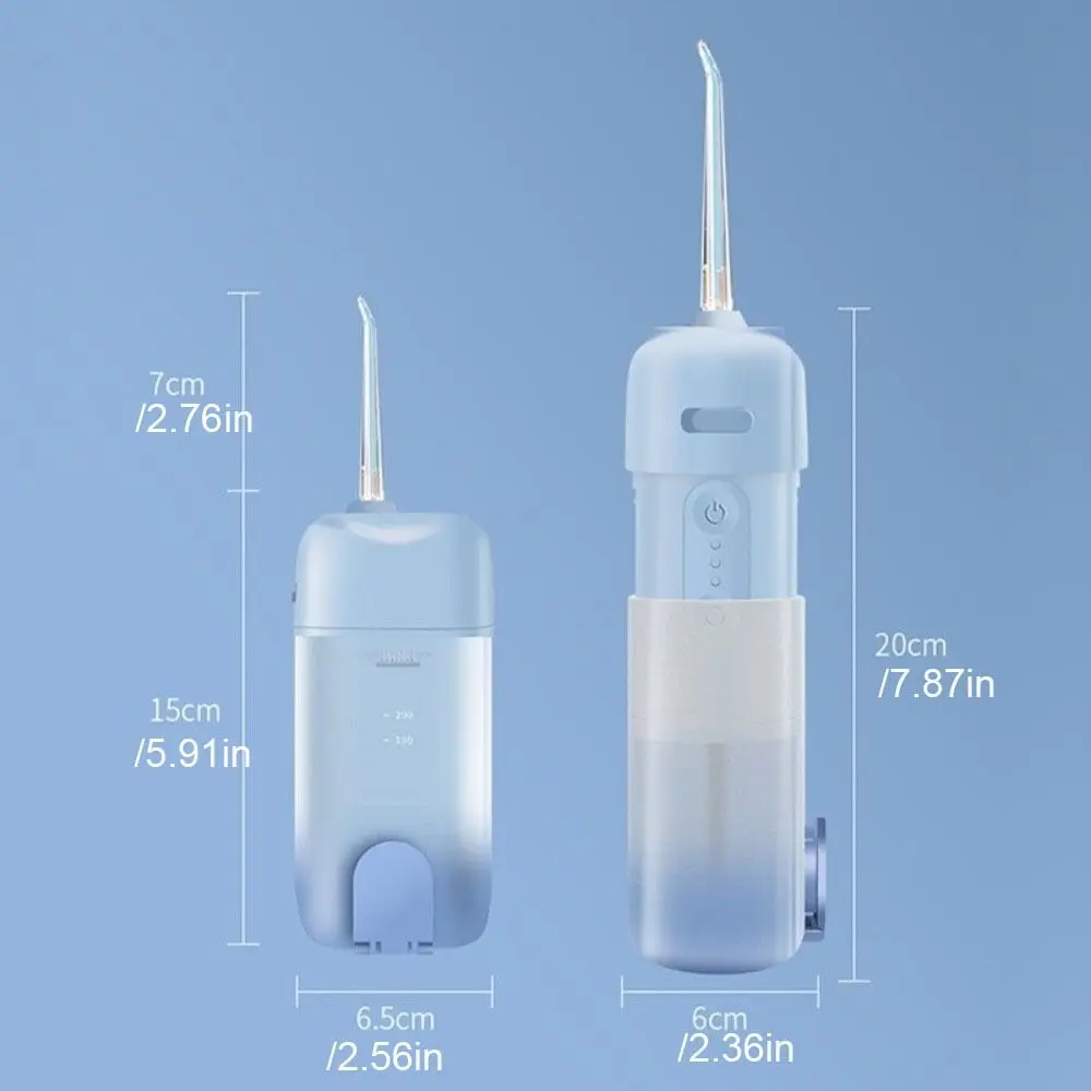 USB Rechargeable Oral Irrigator Foldable Structure Pulse Technology Dental Water Jet 4 Nozzles Smart Electric Water Flosser