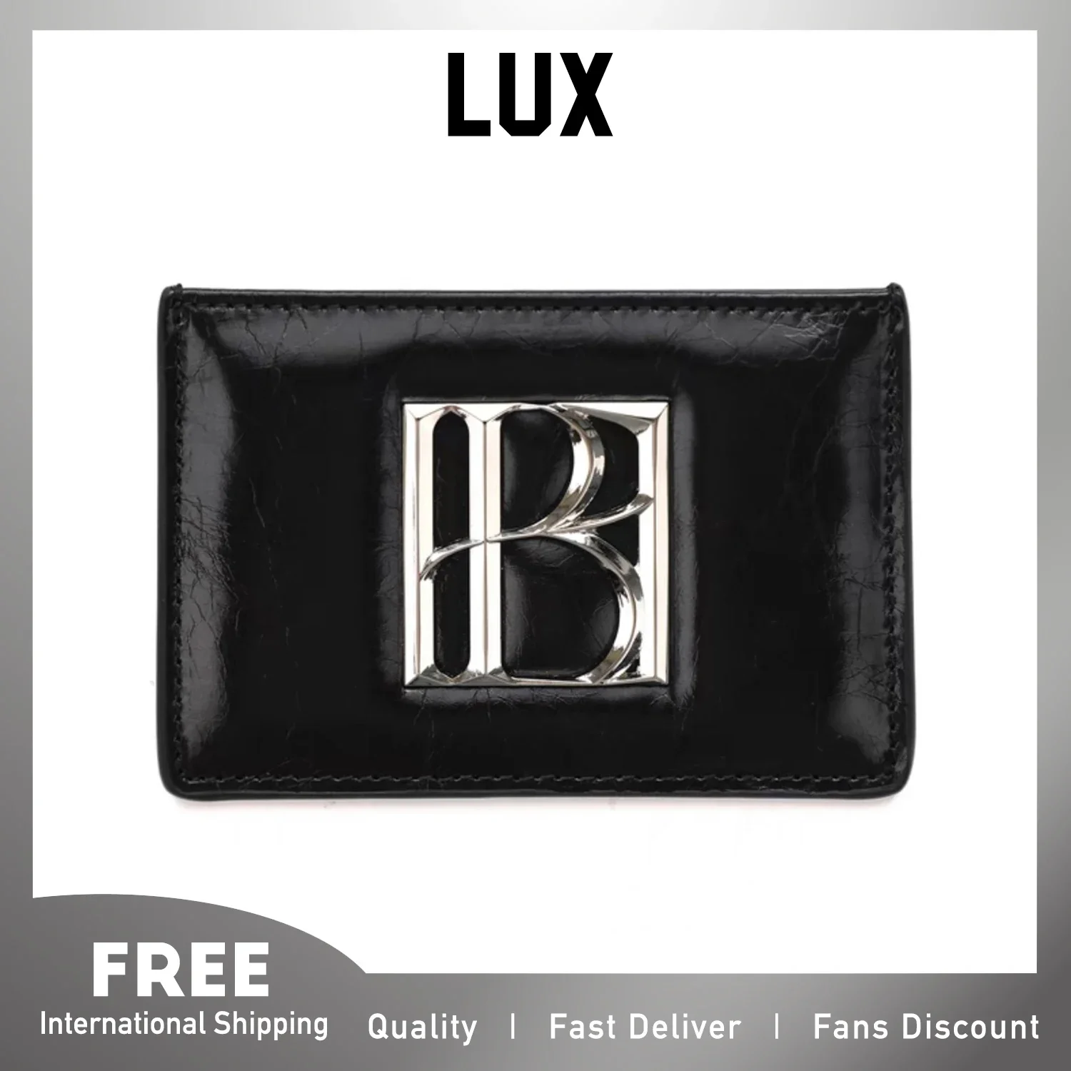 Lux Genuine Leather Korea Bohemian Seoul Wallet Card Wallet Women Men Luxury Card Holder Accessory leather wallet