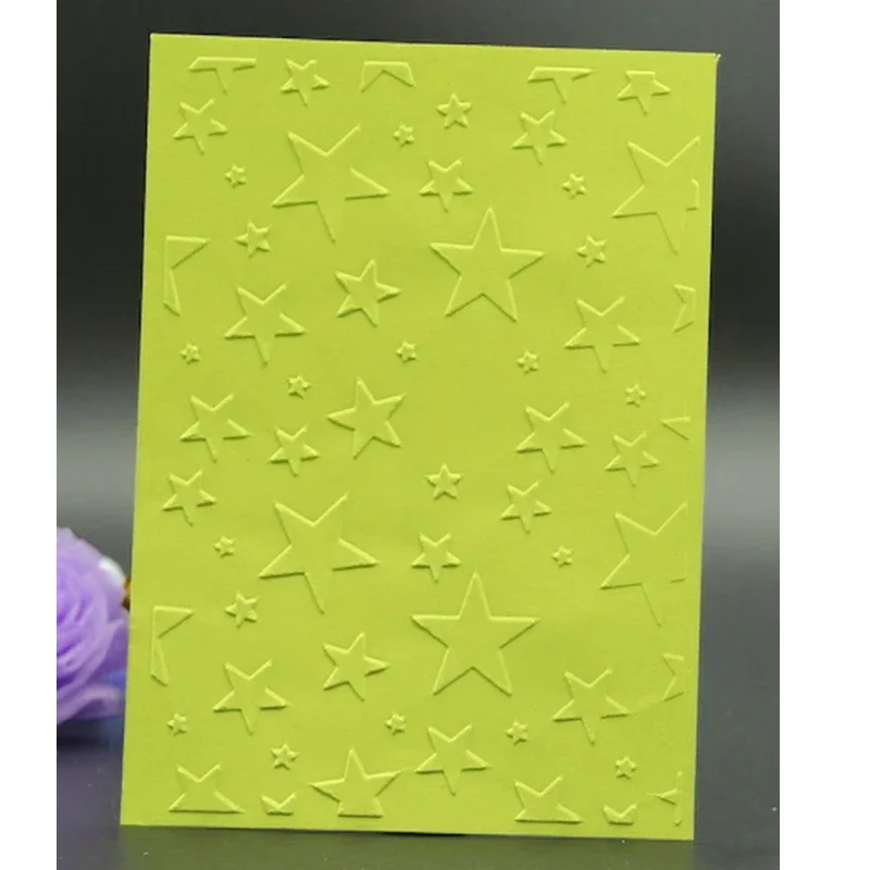 

Star Design Plastic Embossing Folders for Papers Photo Album Background Making Card Supplies DIY Scrapbook Cutting Die New 2024