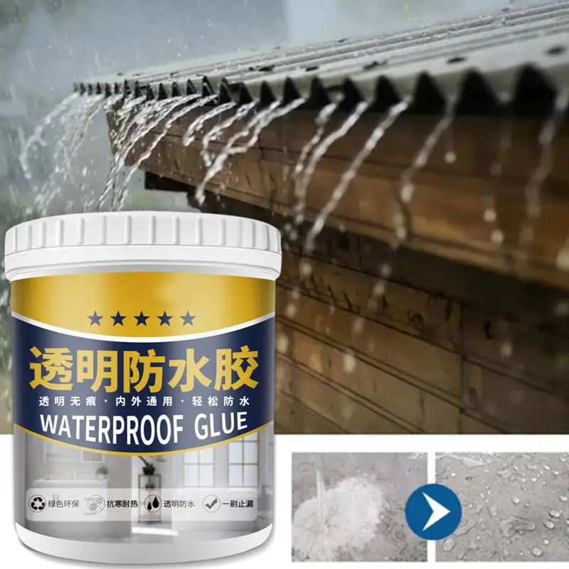 

200gWaterproof Sealant Agent Transparent Glue Toilet Anti-Leak Glue Roof Repair Broken Agent Sealant Leak-trapping Repair Tools
