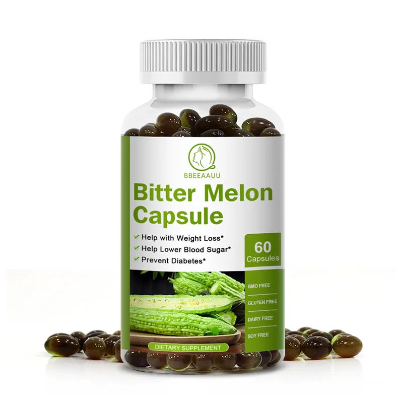 Bittermelon-Extrakt Weichkapseln | Unterstützung des Blutzuckerspiegels, Diabetes & Herzgesundheit | Pflanzen-Insulin