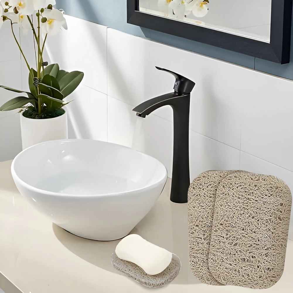 2PCS Soap Holder Pads, Non-Slip Soap Bar Savers Self-Draining Soap Lifting Pads for Soap Dish BPA-Free for Shower Kitchen Bathr 4