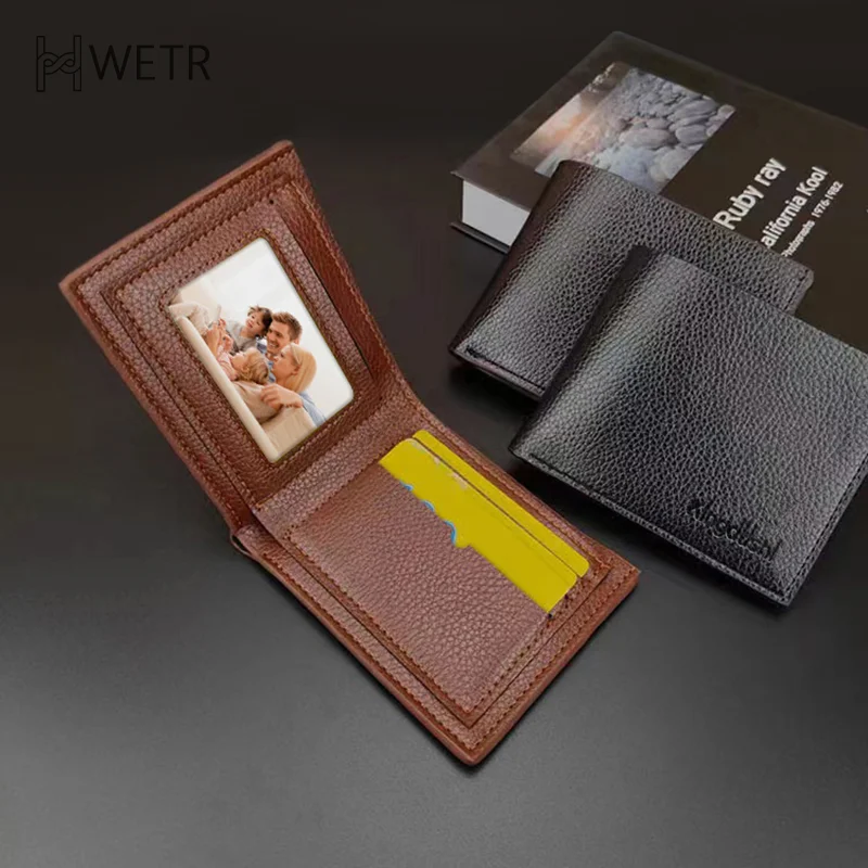 

Мужской кошелек, новый модный Повседневный Кошелек для монет, большая вместимость, короткий тонкий многофункциональный зажим для денег, кредитных карт