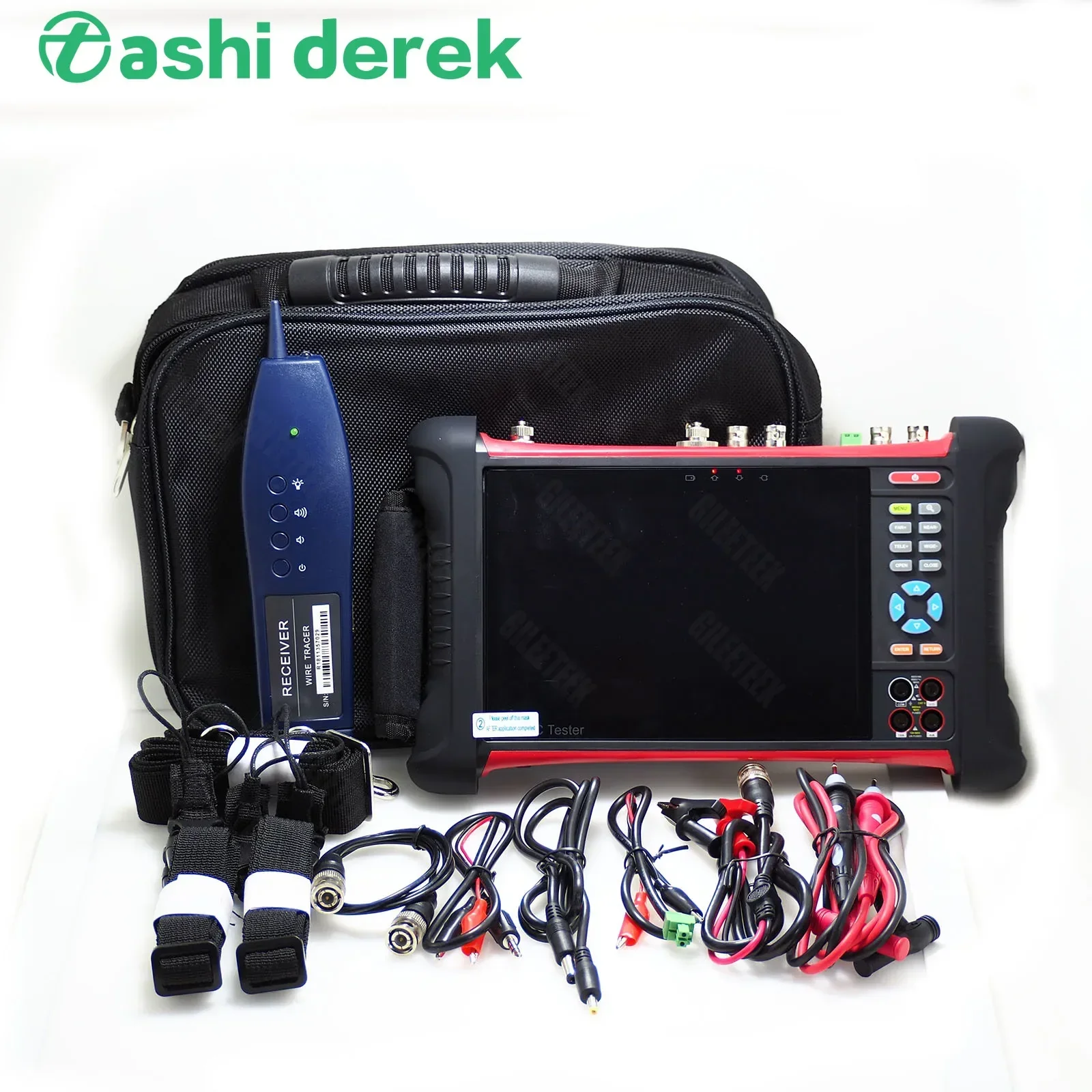 Wanglu 7 Pollici Macchina Fotografica Tester X7 Cctv-Monitor 8Mp Tvi Cvi Ahd Sdi Rj45 Tdr Tester Per Cavi Utp Hd Video Monitor Hdmi In/Out Cctv Test