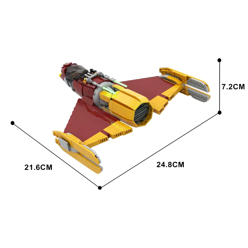 MOC Movie Space Wars Battle Spaceship Building Blocks Ahsokas Shin