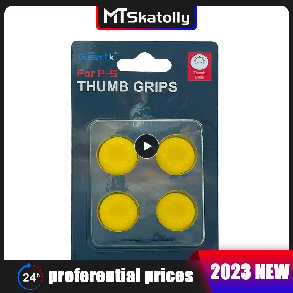 4Pac/Set Thumb Grip Caps/Controller Ps5 Silicone Thumbsticks Grips Joystick Caps Copertura Analogica Antiscivolo Per
