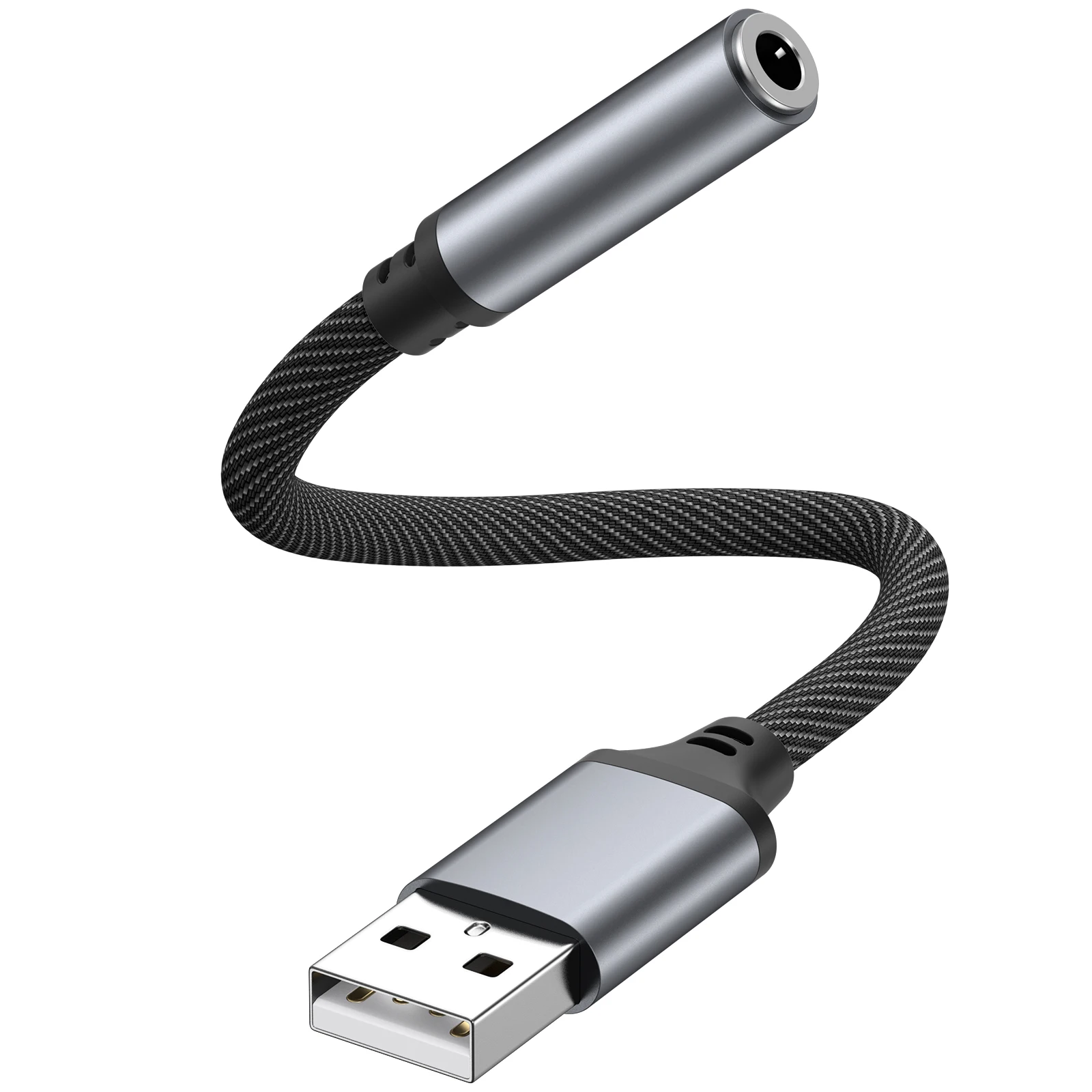 Universal USB to 3.5mm Audio Adapter Cable