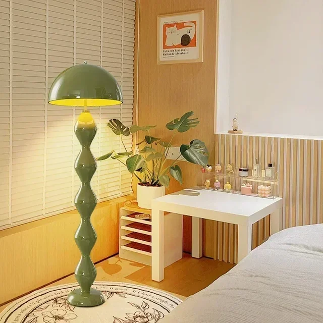 Nordic Mushroom LED Floor Light Living Room Bedroom Study Floor Lamps Indoor Lighting Room Decor